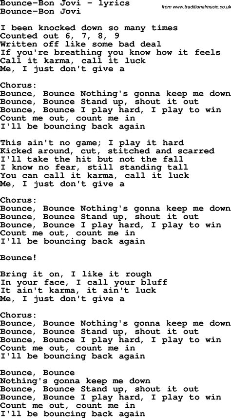 lyrics bounce